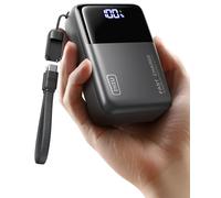 INIU Banco de energía de Carga rápida de 100 W, el Cargador portátil más pequeño de 25000 mAh de Alta Capacidad, Paquete de teléfono de batería de 3 Puertos con Cable USB C Desmontable para Viajes