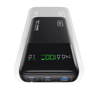 INIU Batería Externa, 25000mA 140W Power Bank PD3.0 QC4.0 USB C PD Cargador Portátil Carga Rápida con Pantalla LCD y Outputs para MacBook, iPhone 16 15 14 13 Pro MAX Samsung S24 S23 iPad Tablet etc