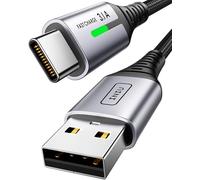 INIU Cable USB A USB C, [2m] QC 3,0 y 3,1A Cable USB C Carga Rapida, Aleación Trenzado de Nylon Cable USB Tipo C Cargador Compatible con iPhone 16 15 Pro Samsung S21 Huawei Xiaomi Pixel ECC.