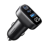 INIU Cargador Coche Carga Rápida 90W, 3-Puertos [USB C 45W + USB C 45W] Cargador Mechero Coche, 12V USB-C Cargador Movil Coche para iPhone 17 16 15 Pro, Samsung S25, Xiaomi, Camion, Fiat Peugeot etc