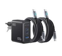 Iniu Cargador de Pared USB-A / 2 USB-C 100W con Cable USB-C Ultra Rápido,