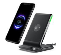 INIU Cargador inalámbrico rápido, Soporte de Carga inalámbrico Certificado Qi con Cargador USB Adaptador QC3.0