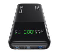 INIU Laptop Power Bank, 27000mAh 140W Carga Rapida Batteria Externa | Pantalla LED Inteligente, 3-Output Apto para Avión de Viaje, Bateria para MacBook Pro, Dell, Steam Deck, iPhone, iPad etc