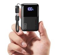INIU Power Bank, 45W 10000mAh Mini Powerbank para ordenador portátil, con cable USB-C fuerte, cargador portátil de alta velocidad USB C In&Out, pack de batería para iPhone 16/15/14/13, Samsung, Google