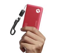 INIU Power Bank, Pequeño 45W Carga Rápida 10000mAh Bateria Externa con Cable USB C Desmontable, Apto para Avión, Esenciales de Viaje, Bateria Portatil para iPhone 17 16 Pro, Samsung, Xiaomi, Rojo