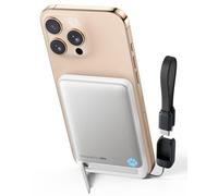 INIU Power Bank, Qi2 Certificado 5000mAh 20W PD Magnético Bateria Externa, Viagem Essential Cargadores Moviles Carga Rapida para iPhone 16 15 14 13 12 Pro MAX Mini Case Blanco