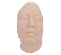 Injection Training Mannequin Face Model, Silicone Human Head Model Head Practice Training Suture Model with Simulated Bone Tissue and Real Sense of Operation Suitable for Medical(Male)
