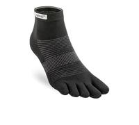 injinji - Calcetines bajos ligeros de dedos de lana para correr para hombre, Negro, X-Large