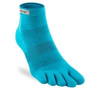 injinji - Calcetines bajos ligeros de dedos de lana para correr para hombre, Pacific Blue, Large