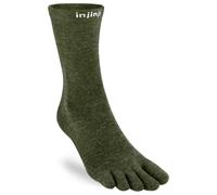 Injinji Calcetines de lana merino Liner Crew, Bosque, Medium