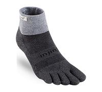 Injinji - Calcetines de media altura con dedos separados de la gama Trail para hombre, granito pequeño