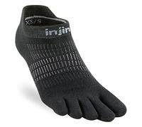 Injinji - Calcetines ligeros con dedos para correr, para mujer, Negro, M-L