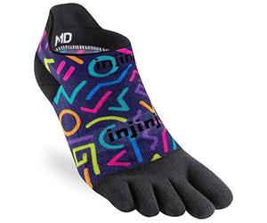 Injinji Calcetines unisex Spectrum Run Lightweight No-show, Retro, L