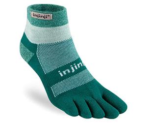 Injinji Calcetines unisex Trail Midweight Mini Crew, Sagebrush, L