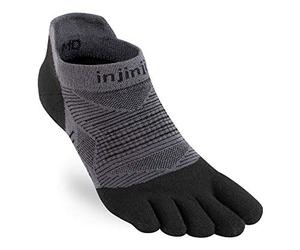 Injinji Ejecutar peso original No-Show calcetines atléticos para hombres, Negro, Extra Large, 1 unidad
