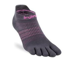 Injinji No show - Calcetines deportivos ligeros para mujer, gris oscuro, M-L