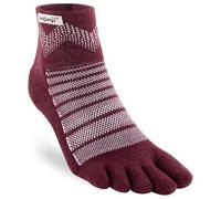 injinji Trail Midweight Mini Crew - Calcetines con dedos para hombre, Granates, Medium