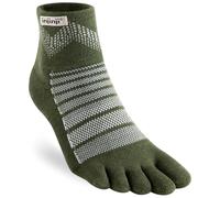 Injinji Trail Midweight Mini Crew - Calcetines cortos para hombre, Bosque, Large