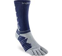 Injinji Ultra Run Crew - Calcetines de media caña para correr, Cobalto, Large