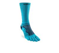 Injinji Ultra Run Crew - Calcetines de media caña para correr, Pacific Blue, S-M