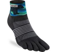 Injinji Women's Trail MIDWEIGHT Mini Crew Artist Design Aurora XS/S, multicolor, XS-S