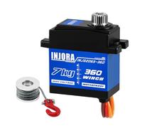 INJORA 7KG Impermeable Cabrestante Servo con Carrete para 1/18 TRX4M RC Crawler(INJS2065-360)