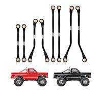 INJORA Alto Espacio Libre Enlace CNC Aluminio Enlace de Chasis para TRX4M High Trail K10 Upgrade 1/18 RC Crawler,Negro