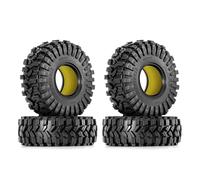 INJORA Conjunto de Insertos de Goma de Silicona 1.0 y Neumáticos King Trekker de 1,0" (62 × 22 mm) (4) para la Mejora de Los Crawlers RC 1/18 TRX4M y 1/24 SCX24