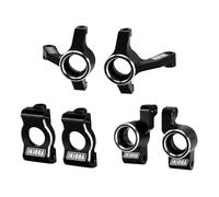 INJORA Espárragos de Dirección de Aluminio, Bloques de Caster, Cubos Traseros y Bloques C para 1/24 Buggy Losi Micro-B 1/28 Micro-T