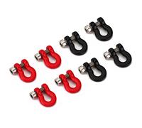 INJORA Gancho de Remolque con Anillo en D para Parachoques 8PCS Mini Gancho de Remolque para 1/24 RC Piezas de actualización de Coches de Oruga Axial SCX24, 7X10mm