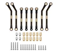 INJORA Latón Alto Espacio Enlace de Chasis 39g Pesado Eslabones de Latón para FMS FCX24 1/24 Upgrade, Negro