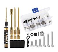 INJORA RC Coche Juego Herramientas Maleficio Destornillador 0.05 pulgadas 1.5mm, Maleficio Llaves de Tuercas 4 mm, Juego de Tornillos Para Axial SCX24 C10 Deadbolt JLU Gladiator Bronco Otro Modelo RC