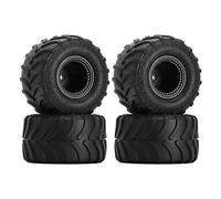 INJORA RC Monster Truck Llanta 4 Piezas 70 * 38mm por 1/24 RC Crawler Car SCX24 Gladiador Bronco C10 JLU Deadbolt B17 FMS FCX24 FCX18,Negro