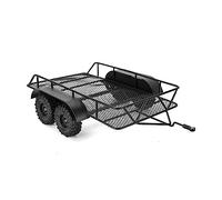 INJORA RC Tráiler para el Transporte de Automóviles -Metal Enganchar Remolque de Montaje para 1/18 RC Crawler TRX4M K10 High Trail