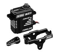 INJORA Sin Núcleo Digital Micro Servo 11KG Alto Par con Bocina y Bandeja Servo para TRX4M TRX4MT 1/18 RC Crawler Upgrade Parts