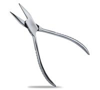 INJOYTEC Alicates de punta plana de acero inoxidable para reparación de lentes, mini alicates de joyería para hacer joyas, alicates de alambre, suministros de fabricación de joyas, herramienta de mano