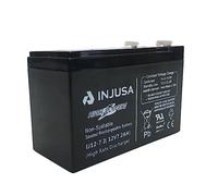 INJUSA Batería 12V 7,2 Ah Plomo para Coche y Moto Eléctrica Infantil | batería de plomo-ácido de 12 V y 7,2 Ah, recambio original INJUSA