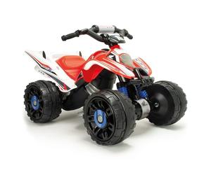 INJUSA Quad Eléctrico Infantil Honda ATV para Niños de 2 a 5 Años con Pedal Acelerador Freno Eléctrico Marcha Atrás Velocidad máx. 6 km/h Color Rojo