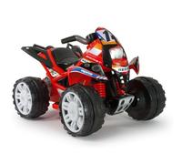 INJUSA - Quad Eléctrico Infantil The Beast Repsol para Niños de 2 a 4 Años | Batería 12V | con Pedal Acelerador | Marcha Atrás | Ruedas de Plástico con Bandas de Goma | 6 Km/h | Rojo (7617/001)