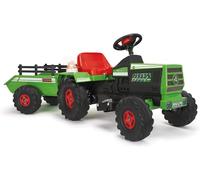 Tractor Eléctrico Infantil Basic 6V - Vehículo a Batería para Niños 1 Año 2 Años 3 Años con Remolque - Pedal Acelerador - 3 km/h - INJUSA