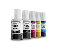 Ink 102 Multipack Compatible with Epson Ecotank Et-4850 Et-4750 Et-3850 Et-3750 Et-2850 Et-2750 Et-15000 Et-2856 Et-2851, Cartridge