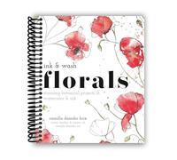 Ink and Wash Florals: impresionantes proyectos botánicos en acuarela y tinta [encuadernado en espiral] Camilla Damsbo Brix