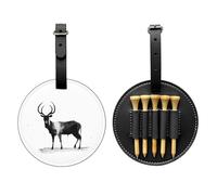Ink Antelope - Bolsa de almacenamiento para camisetas de golf, diseño portátil, fácil de organizar, Negro -, Talla única