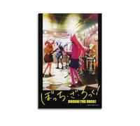 Ink blot Póster de anime Bocchi The Rock, póster de lona para decoración de pared, sala de estar, dormitorio, decoración de pósters de 20 x 30 cm, estilo sin marco