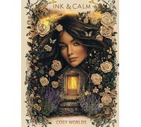 INK & CALM: Cosy Worlds: Premium Adult Colouring Book Featuring Cottagecore Scenes, Wildflower Gardens, Cosy Interiors, Stone Cottages and Slow Living ... (INK & CALM Premium Colouring Collection)