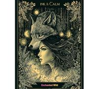 INK & CALM: Enchanted Wild: An Adult Colouring Book of Mystical Animals, Dark Forest Scenes, Wolves, Owls, Deer & Magical Creatures for Stress Relief ... (INK & CALM Premium Colouring Collection)