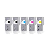 Ink Cartridge, Cartucho de Tinta PFI-320, Compatible con Canon ImagePROGRAF TM200/TM205/TM300/TM305 ,for Parts(5 Colors 1set)