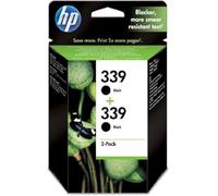 HP 339 2-pack Black Inkjet Print Cartridges Negro cartucho de tinta - Cartucho de tinta para impresoras (Negro, Negro, 20-80%, -15-35 °C, 15-35 °C, 5-95%)