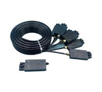 Ink Damper, Línea de Manguera de Tubo de Tinta de 2 Metros y 6 Colores con Tuercas de Tornillo Amortiguador, Compatible con Epson XP600 TX800,For Printer(Model D)