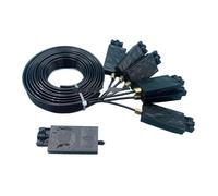 Ink Damper, Línea de Manguera de Tubo de Tinta de 2 Metros y 6 Colores con Tuercas de Tornillo Amortiguador, Compatible con Epson XP600 TX800,For Printer(Model F)